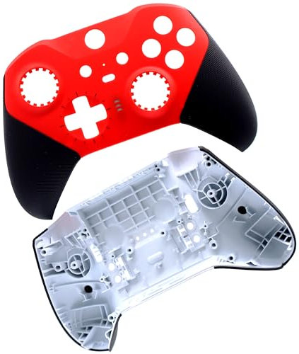 Deal4GO Frontgehäuse, Frontplatte, Abdeckung mit Rückschale, Ersatz für Xbox One Elite 2 Controller Modell 1797 (rot)