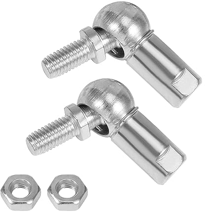 Kozelo 2pz CS8 Angolo Sferica Giunto - [M5x0.8 Sinistro Femmina Filetto, M5x0.8 Destro Maschio Filetto] Gas Molla Gomito Giunto Raccordo per Automotive, Incernierato Porta, Credenza