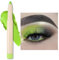 Erinde Lidschatten Stift Grün Matte, Green Cream Eyeshadow Stick, Eyeliner Pencil Long Lasting & Waterproof, Metallic Augen Makeup Lidschattenstift
