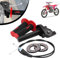 IUVWISN Motorrad Gasgriff Aluminium Schnellgasgriff 7/8'' 22mm Gaszug für 50-250cc Dirt Pit Bikes Motocross ATV Scooter Schwarz