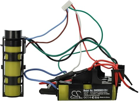 vhbw 1x batteria compatibile con Electrolux EERC72EB 90027733400, ERGORAPIDO ZB3104, EERC72IW 90027733600 aspirapolvere (1500mAh, 14,4V, Li-Ion)