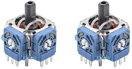 POFET 5-teiliger Hall Effekt Sticks für PS5 Ersatz Anti Stickdrift Analogsticks 3D Analog Joystick Kompatibel mit Play Station 5 PS5 Controller