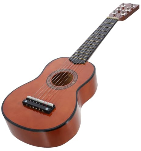 Guitare Jouet pour Garçon et Filles 21 Pouces en Bois | Instrument Ludique, Prise Confortable, Son Soigné, Style Chic, Présent Anniversaire, Déco Maison