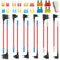 12 Stück Mini Micro Micro2 Standard Sicherung Kfz Standard Flachsicherungen, 16 Stück Mini Micro Micro2 Standard Flachsicherungsadapter, Auto Sicherungsadapter Kfz Sicherungen 5A/10A/15A/20A(Mixed）