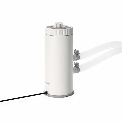 Intex Depuradora cartucho C1000, Filtración 3.785 l/h, Cartucho tipo A, Compatible con piscinas hasta 21.100 L, Indicador de cambio de cartucho, Tecnología Hydro Aeration (55276)
