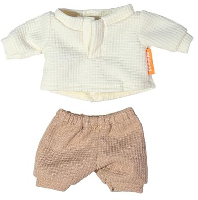 Miniland - Kleidung für 21 cm Puppe, Bekleidungszubehör für Puppen, Übergangs-T-Shirt und Hose