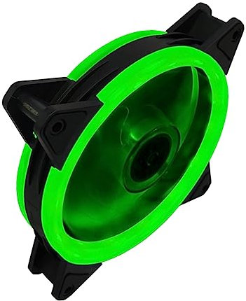 HOMSFOU 1 Pièce refroidisseur de refroidissement du processeur ventilateur rgb ventilateur froid Ventilateur de boîtier LED desk fan refroidisseur de processeur ventilateurs RVB Green
