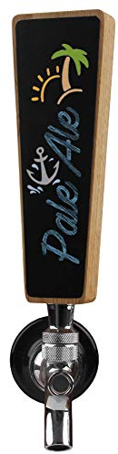 Small Chalkboard Beer Tap Handle, Mini kegerator Tap Handles, 6.5 Inch Tall Oak Wood