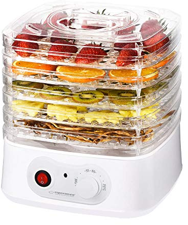 Esperanza EKD004 Food Dehydrator Transparent White 250 W, Weiss