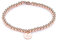 EDINA - Kugel Armband 14K Roségold Filled Perlen mit Gravur | 9,5mm Plättchenanhänger | Personalisierter Schmuck | Geschenke für Frauen zum Jahrestag Muttertag Geburtstag