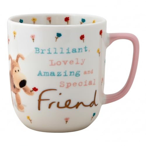 Boofle Hot Drinks, Coffee or Tea Mug with a Lovely Message, Novelty Birthday Gift for Friends-Ceramic, 1 Count (Pack of 1)