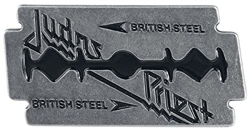 Judas Priest British Steel Unisex Pin silberfarben Zinklegierung Band-Merch, Bands