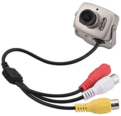 Caméra CCTV Filaire mini camera filaire interieur Mini caméra de sécurité 3,6 mm, Haute sensibilité et définition Anti-interférences, avec Fonction Audio, pour Bulletcamera's
