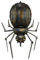Folienballon Spinne 60x101cm - XXL Ballon für Helium oder Luft - großer Luftballon für Gruselparty Kindergeburtstag Geburtstag - Halloween Folienluftballon Partydeko Schwarz