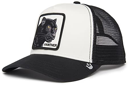 Goorin Bros. Unisex-Erwachsene The Farm Original Adjustable Snapback Trucker Hat Baseballkappe, Schwarz/Weiß (der Panther), Einheitsgröße