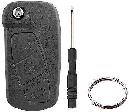 3 Tasten Schlüssel Fernbedienung Gehäuse für Ford KA 2008-2012 RU8 (Keine Batterien)