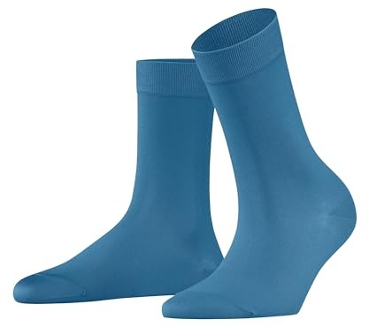 FALKE Women's Cotton Touch W So Thin Plain 1 Pair Socks, Blue Nautical 6531, 2.5-5