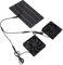 Fdit Solarbetriebener Ventilator, Wetterfester Wandventilator mit Doppelauspuff für Gewächshaus-Hühnerställe, 10 W