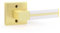 EHOMEWARE 1 Packung goldener Türgriff mit weißem Ledergriff, Innentürgriff aus Messing, Dummy-Türhebel, schlüssellos, Zug- oder Push-Funktion für Speisekammer/Ladenraum/französische Türen