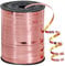 457 m Ringelband, Ballonband, glänzendes Metallband, Ballonschnur für DIY-Dekoration, Geschenkverpackung, Bänder und Schleifen für Weihnachten, Neujahr, Geburtstag, Abschlussbedarf (Roségold)