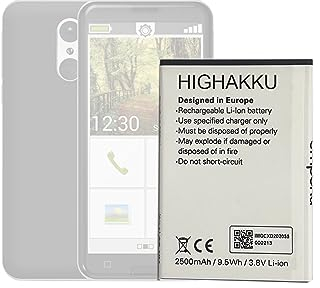HIGHAKKU Ersatzakku Batterie AK-S3 (V1.0) kompatibel mit Emporia Smart 3 Emporia SMART.3 (Nicht für Smart.3 Mini) Mobile Phones Smartphone Seniors Phone