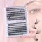 catlinez Kit de extensión de pestañas DIY (9-16 mm), pestañas 30D+40D, pestañas agrupadas, kit de extensión de pestañas de 280 piezas para principiantes, sin pegamento, sin pinzas