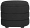 URBNLIVING Soft Velvet Ottoman Storage Pouffe Footstool Dressing Vanity Chair (Dark Grey, Oval)