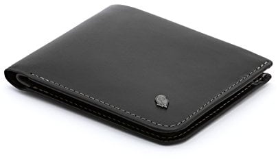 Bellroy Hide & Seek – schlanke Lederbörse, optional RFID-Schutz (max. 12 Karten und Scheine) - Black - RFID