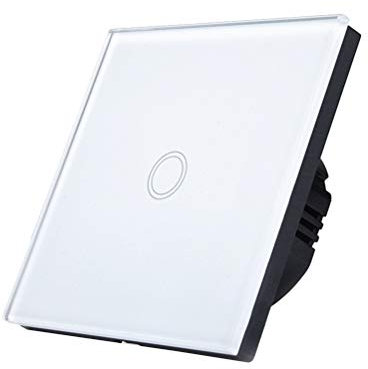 - Interruttore a muro con touch screen, 220 V, colore: bianco