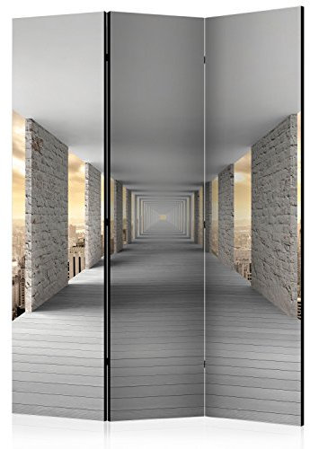 murando - Paravento da Interno Effetto 3D 135x172 cm 3 Pannelli - Stampa Unilaterale su Tela in TNT - Separe per Ufficio Ambienti Paraventi Decorazioni Moderno Soggiorno - Architettura c-C-0005-z-b