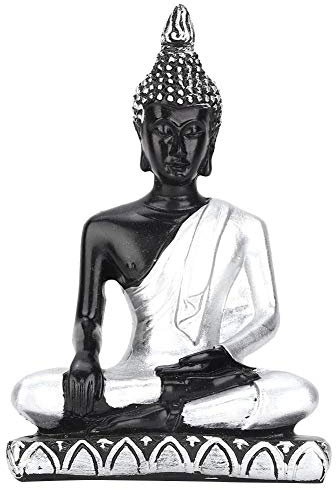 Südostasien Buddha Statue Harz Handwerk Ornament Beliebte Sand Tisch Zubehör(Silber)