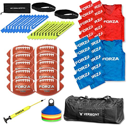 Volles-Set – American Football Fahne Schule Set – American Football Trainingsausrüstung (Pee Wee (6-9 Jahren))