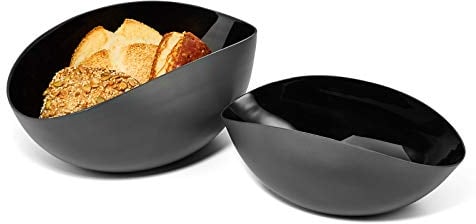 PHILIPPI - PANE Schale oder Brotkorb - schwarz lackiert - innen emailliert - Größe S