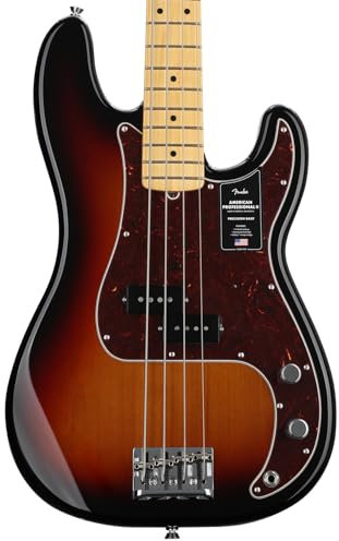 Fender American Professional II Precision Bass MN (3-Colour Sunburst) - 4-String Electric Bass