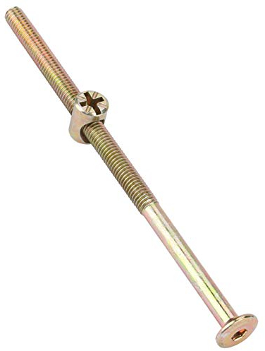 10 Stück Flache Sechskantschraube Möbellaufschrauben Edelstahl Hammerkopfmutter Für Möbelbetten Betten Kinderbett Stühle(6 * 110Mm),Nuss