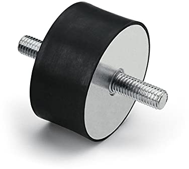 DOJA INDUSTRIAL | Klimaanlage Gummipuffer M6 | Gewinde-Gewinde 20x20 | PACK 4 | Klima Silentblock | Klimageraet Anti Vibration Gummilager | Wandhalterung Gummi Stossdaempfer | Antivibrationsfuesse