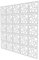 25 Pcs Raumteiler DIY - 147x147cm - Weiß Trennwand Raumteiler Hängend Kreis Raumtrenner Sichtschutz für Badezimmer Badewanne Küche Schränke Türen