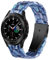 DEALELE Armband Kompatibel mit Samsung Galaxy Watch 7 / FE / 6/6 Classic / 5/5 Pro / 4/4 Classic / 3 41mm, 20mm Buntes Harz Resin Ersatz Armbänder für Huawei GT3 42mm / GT2 42mm, Morgen blau