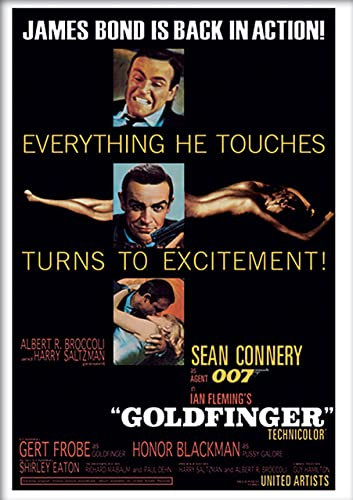 James Bond Goldfinger Exclusiv Art PrINT 30 x 40 cm AFFICHE/POSTER gerollt