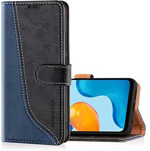 Mulbess Cover per Xiaomi Redmi Note 11 / Redmi Note 11S, Custodia a Libro, Magnetica Flip con Chiusura, Interno TPU Antiurto Portafoglio,Sintetica, Elegante Nero