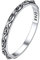 ChicSilver 2mm breit Silber Auge von Horus Ring 925 Silber Fingerring in Ringgröße 54 Damen Mädchen Knöchelring Partnerring für Mama Freundin