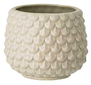 Nordring Retro Übertopf Vintage Pflanztopf für Zimmerplanzen, Sukkulenten Blumentopf Pino S (9,5 cm ø), Cloud, Keramik