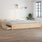 Homgoday Bett mit Schubladen Stauraumbett Bettrahmen Holzbett Schubladenbett Mit Kopfteil Doppelbett/Einzelbett Bettgestell für Schlafzimmer Gästezimmer 180x200 cm