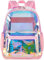 Transparenter Mini-Rucksack, leicht, durchsichtig, für Schule, Arbeit, Sport, Stadion, Sicherheit, Hologramm-Rosa, Small, Casual