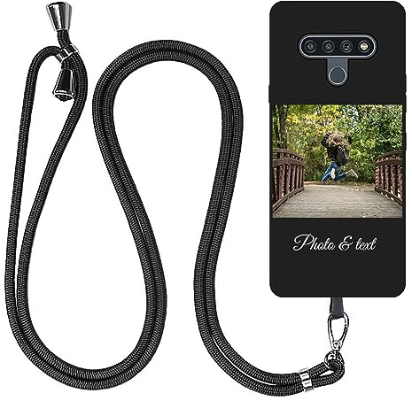 JGOYGYI Personalisierte Handyhülle kompatibel mit LG K61 K52 K50S K42 K41S K22 K20 K11 G8X G8s G8 G7 G6 V50 V40 V30 ThinQ Q7 Q6,Benutzerdefiniert Hülle mit Foto Bild Text case