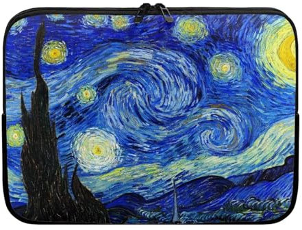 Belidome Funda universal para portátil de la noche estrellada de Van Gogh de 10 a 17 pulgadas