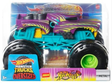 Hot Wheels Monster Trucks Oversized 1:24 Metal Die-Cast Toy Truck (2024 Hotweiler)