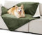 Lesure wasserdichte Hundedecke Grosse Hunde - 100x120cm Outdoor Hundedecke waschbar, Hundedecke Sofaschutz aus Sherpa Fleece, Katzendecke flauschig und weich, Olivgrün
