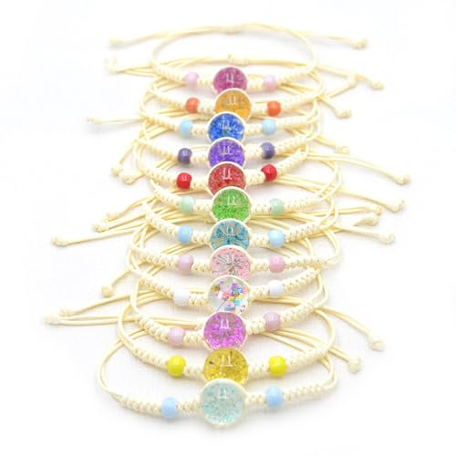 JurciCat 12 Piezas Pulseras De La Amistad Niños Para Regalo Fiesta De Cumpleaños Infantil