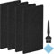 EATBALE Filtro Asciugatrice per Bauknecht Privileg Whirlpool HX 481010354757, 225 x 107 x 8 mm Filtro in Spugna per Asciugatrice a Condensazione e a Pompa di Calore, Filtro in Schiuma (4 Pezzi)